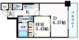 西宮北口プライマリーワンガーデンテラスの物件間取画像